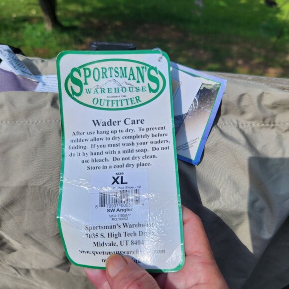 Sportsmans Warehouse SW-Angler Breathable Wader XL Teflon Polyester Waterproof B - Picture 3 of 12